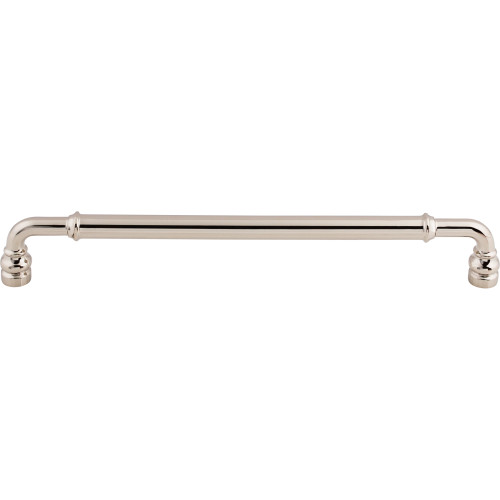 Top Knobs TK887PN: 8-13/16" cc Brixton D-Handle Cabinet Pull - Polished Nickel