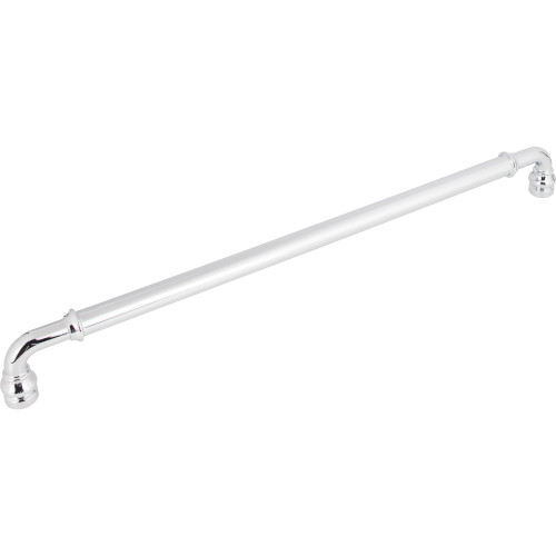 Top Knobs TK891PC: 18" cc Brixton D-Handle Appliance Pull - Polished Chrome
