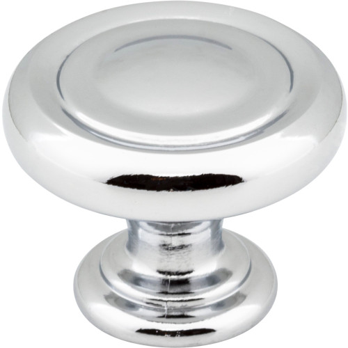 Jeffrey Alexander 117PC: 1-1/4" Bremen 1 Round Cabinet Knob - Polished Chrome