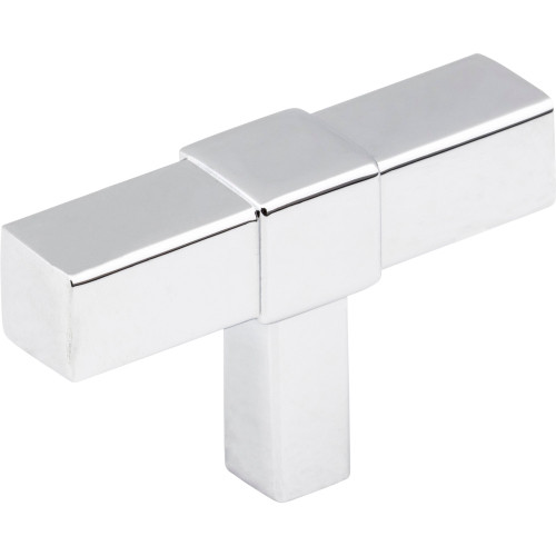 Jeffrey Alexander 293T-PC: 2" Zane T-Bar Cabinet Knob - Polished Chrome