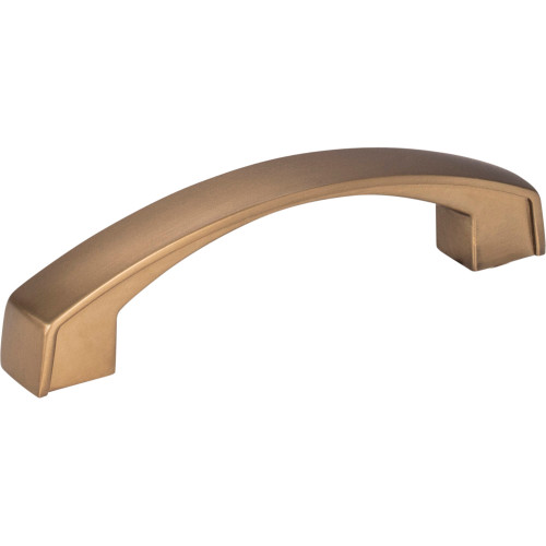 Jeffrey Alexander 549-96SBZ: 96mm cc Merrick Arch Bar Cabinet Pull - Satin Bronze