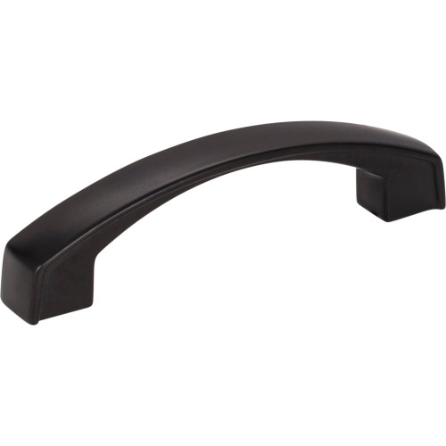 Jeffrey Alexander 549-96MB: 96mm cc Merrick Arch Bar Cabinet Pull - Matte Black