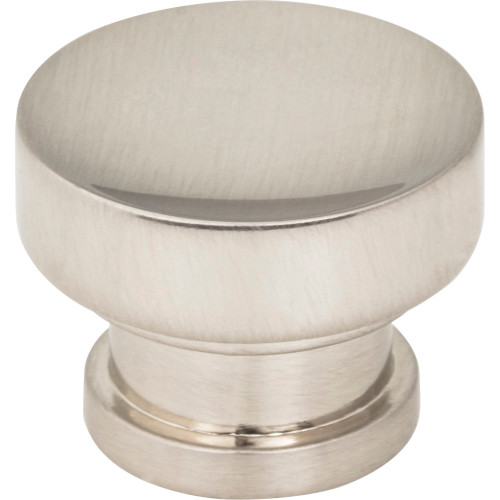Jeffrey Alexander 484SN: 1-1/4" Elara Round Cabinet Knob - Satin Nickel