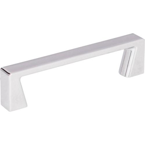 Jeffrey Alexander 177-96PC: 96mm cc Boswell Square Bar Cabinet Pull - Polished Chrome