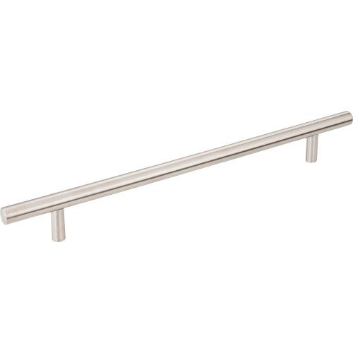 Elements 302SS: 224 mm cc Naples Round Bar Cabinet Pull - Stainless Steel