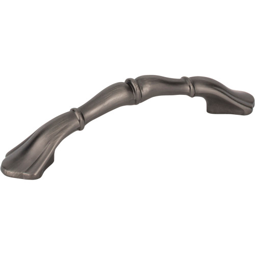 Elements 3308BNBDL: 3" cc Gatsby Arch Cabinet Pull - Brushed Pewter