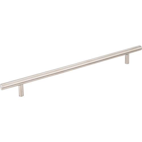 Elements 334SS: 256 mm cc Naples Round Bar Cabinet Pull - Stainless Steel