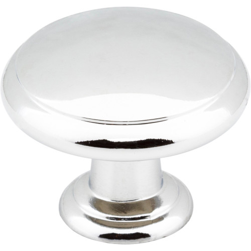 Elements 3940-PC: 1-3/16" Gatsby Round Cabinet Knob - Polished Chrome