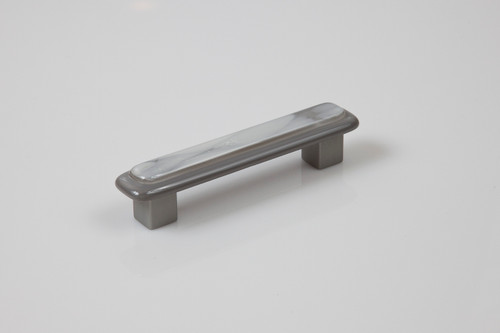 Grace White FG4: 4" cc Fog on Grey 4 Cabinet Pull - Cloud/Gray