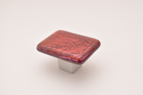 Grace White RRF3: RoseFrost 3 Cabinet Knob - Rose/Purple