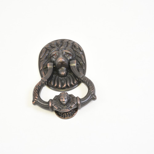 Brass Accents A07-K5000-613VB:  7-1/2" Lion Door Knocker -  Venetian Bronze