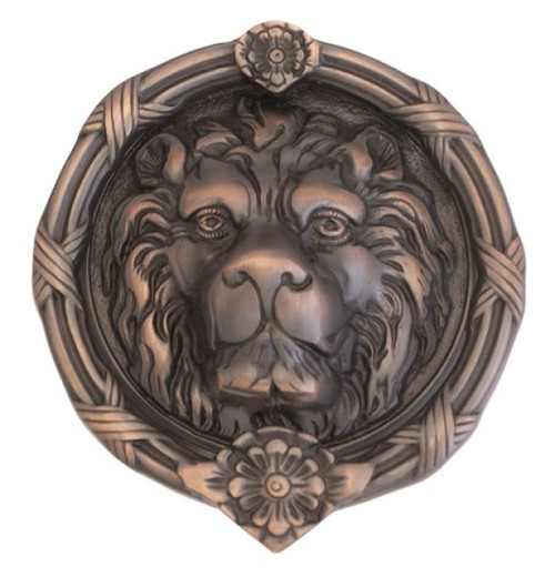 Brass Accents A07-K5100-613VB:  8-3/8" Leo Lion Door Knocker -  Venetian Bronze