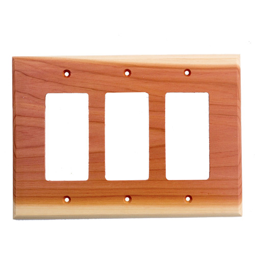 Sierra Lifestyles 682360: Traditional Triple Rocker Switchplate - Tennessee Aromatic Cedar
