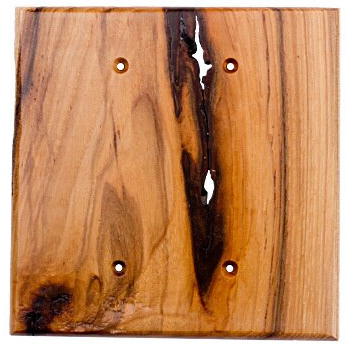 Sierra Lifestyles 682495: Traditional Double Blank Switchplate - Rustic Hickory