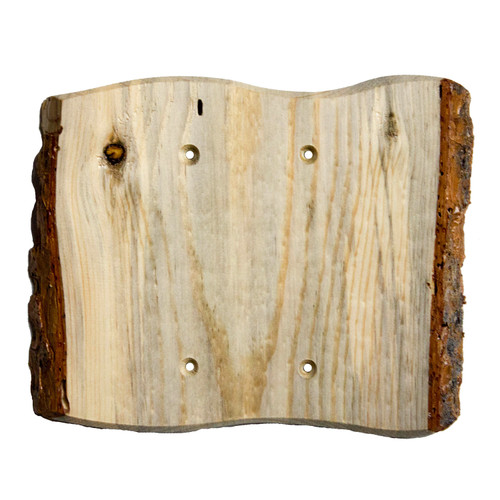 Sierra Lifestyles 682766: Rustic Double Blank Switchplate - Blued Pine
