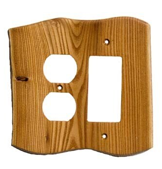 Sierra Lifestyles 682783: Rustic Single Duplex/Single Rocker Switchplate - Russian Olive