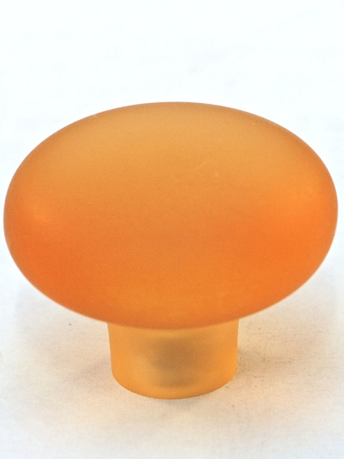 Cal Crystal 1-503-2: 1-7/16" Exxel Mushroom Cabinet Knob - Frost Mango Cal Crystal 1-503-2: 1-7/16" Exxel Mushroom Cabinet Knob - Frost Mango