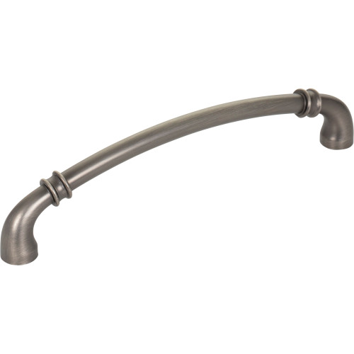 Jeffrey Alexander 445-160BNBDL: 160mm cc Marie Cabinet Pull - Brushed Pewter