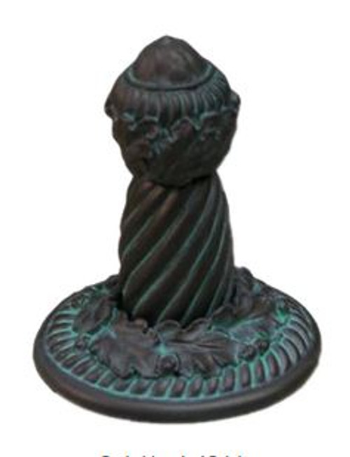 Anne-1866-240: Anne At Home Oak Design Hook - Antique Bronze