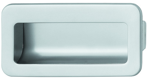 Hafele 151.35.208: 96 Architectural Inset Pull - Matte Chrome