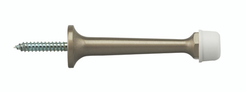 Omnia 1147-15: 3" Wall Mount Door Stop - Satin Nickel