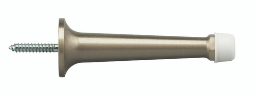Omnia 1148-15: 3-3/4" Wall Mount Door Stop - Satin Nickel