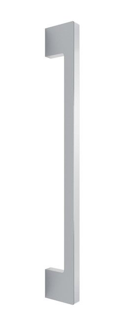 Omnia 1969/203.14: 8" cc Elite Square Bar Cabinet Pull - Polished Nickel