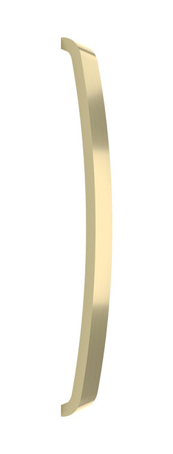 Omnia 1971/254.4: 10" cc Elite Curved Bar Cabinet Pull - Satin Brass