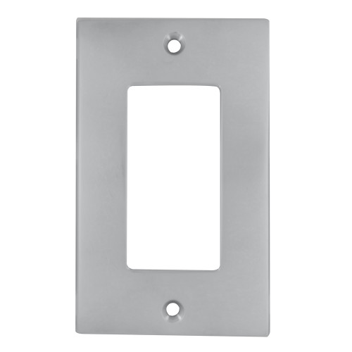 Omnia 8023/S.15: Single Rocker Modern Switchplate - Satin Nickel