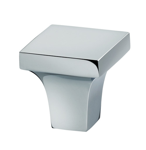 Omnia 9004/32.26: 1-1/4" Ultima Square Cabinet Knob - Polished Chrome