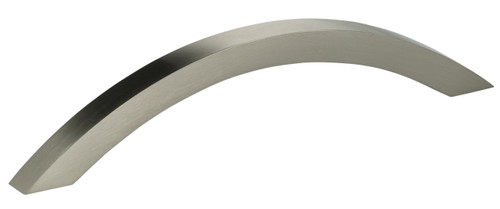 Omnia 9007/130.15: 5-1/8" cc Ultima I Bow Cabinet Pull - Satin Nickel
