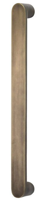 Omnia 9028P/457.5: 18" cc Ultima II Flat Bar Appliance Pull - Antique Brass