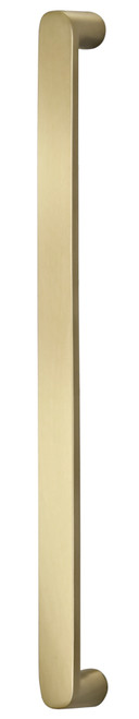 Omnia 9029/102.3A: 4" cc Ultima III Square Bar Cabinet Pull - Unlacquered Polished Brass