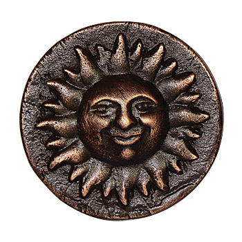 Hawk Hill 311BL: 2" Sun Cabinet Knob - Black