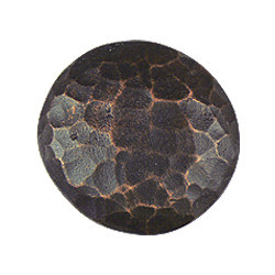 Hawk Hill 349BR: 1-3/8" Hammered Cabinet Knob - Bronze