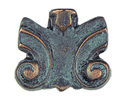 Hawk Hill 367AP: 1-1/2" Ornate Cabinet Knob - Polished Pewter