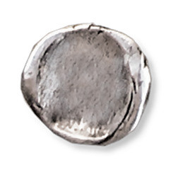 Hawk Hill 377AP: 1-1/4" Thumbprint Cabinet Knob - Polished Pewter