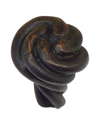 Hawk Hill 381VP: 1" Heavy Twist Cabinet Knob - Vintage Pewter