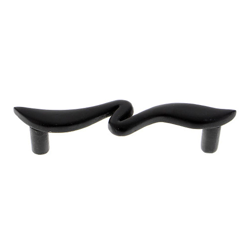Hawk Hill 430SP: 4-1/2" cc Bent Cabinet Pull - Satin Pewter