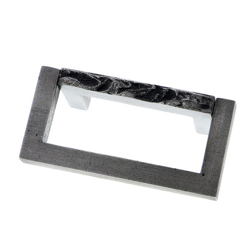 Hawk Hill 439SP: 3-1/2" cc Rustic Cabinet Pull - Satin Pewter
