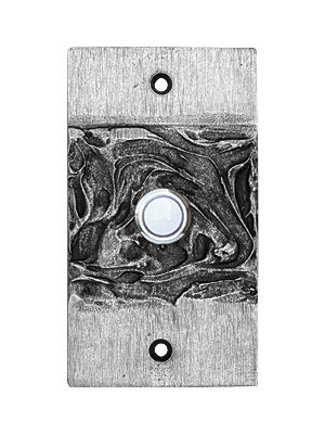 Hawk Hill BP57SP:  Rustic Door Bell - Satin Pewter