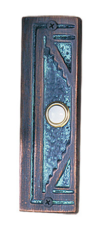 Hawk Hill BP7AP:  Arrowhead Door Bell - Polished Pewter