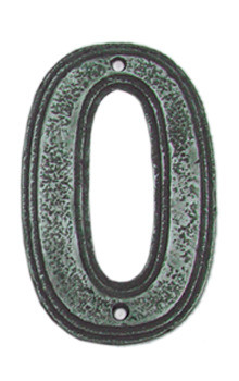 Hawk Hill CN0VP: 4-3/4" Classic Numeral 0 - Vintage Pewter