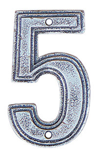 Hawk Hill CN5CC: 4-3/4" Classic Numeral 5 - Charcoal