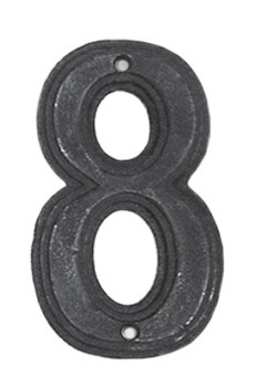 Hawk Hill CN8VP: 4-3/4" Classic Numeral 8 - Vintage Pewter