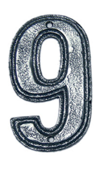 Hawk Hill CN9CC: 4-3/4" Classic Numeral 9 - Charcoal