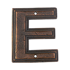 Hawk Hill CLEBI: 4-3/4" Classic Letter E - Black Iron