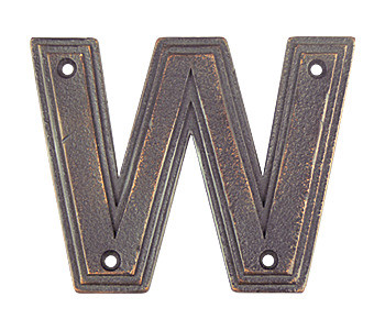Hawk Hill CLWBR: 4-3/4" Classic Letter W - Bronze
