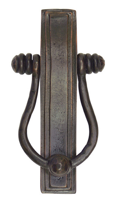 Hawk Hill DK2BI:  Classic Door Knocker - Black Iron