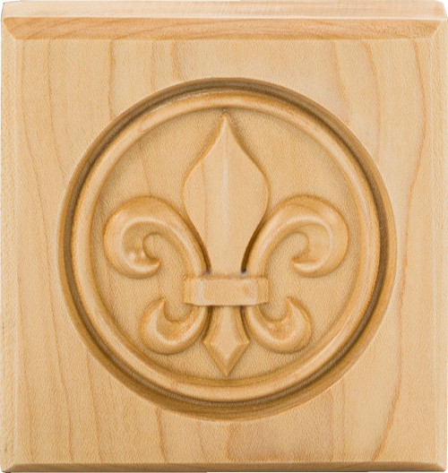Hardware Resources FDLROS3ALD: Fleur-de-Lis Rosette - Alder